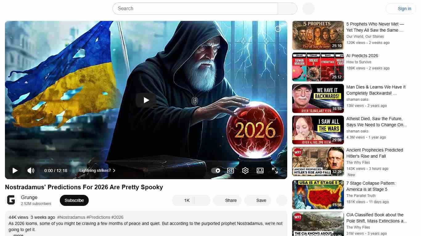 Nostradamus' Predictions For 2026 Are Pretty Spooky - YouTube
