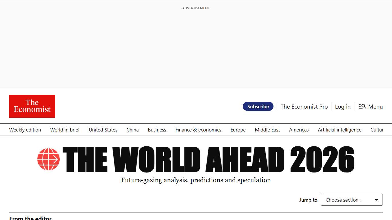 The World Ahead 2026 from The Economist