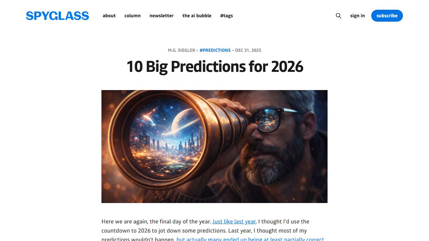 10 Big Predictions for 2026